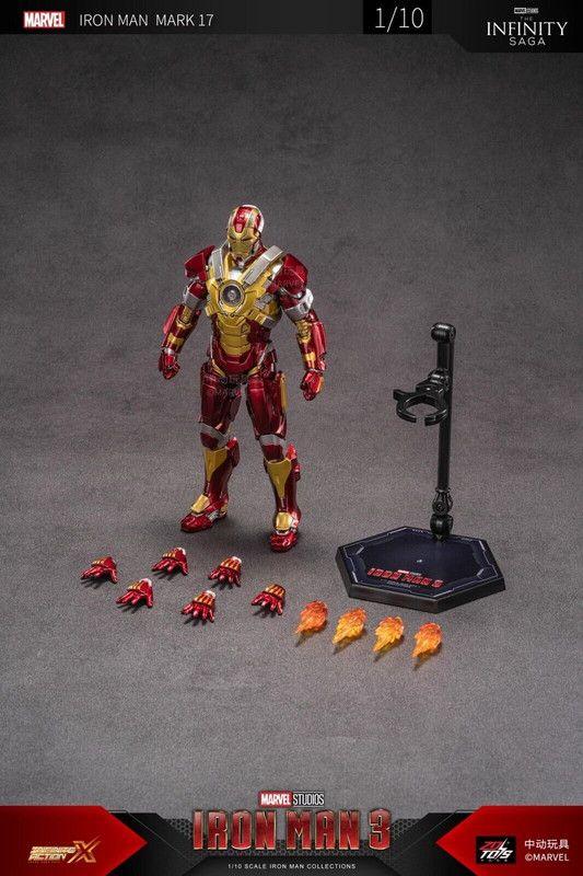 Action figure homem de ferro iron man 3 mark17 marvel 18cm